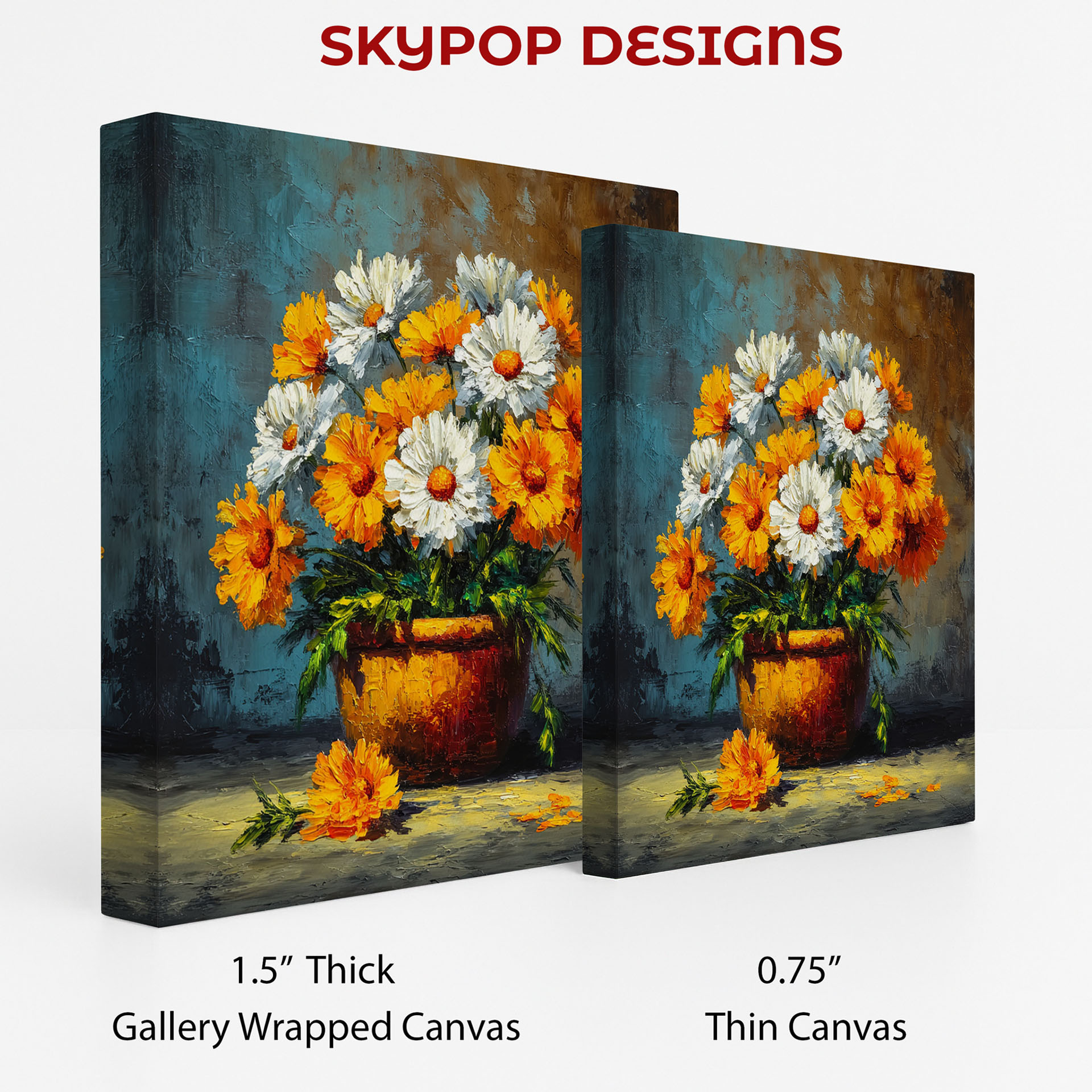 2.jpg Vibrant Daisy Bouquet Art