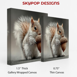 Squirrel with Acorn Art