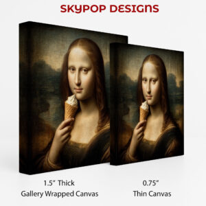 Mona Lisa Ice Cream Art