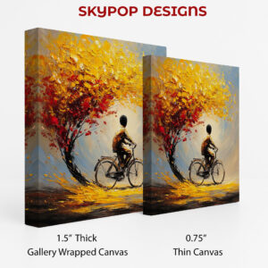 Autumn Bicycle Ride Art