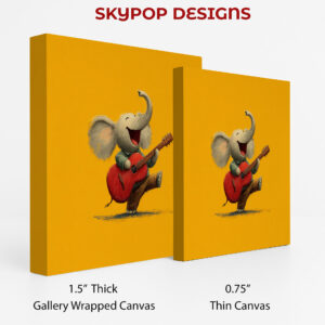 Elephant Rocking Guitar Art