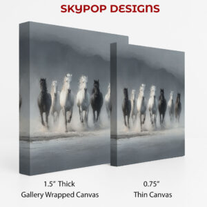 Horse Herd Gallop Art