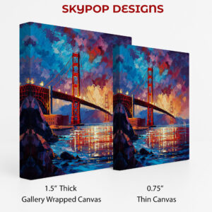 Golden Gate Bridge Sunset Art