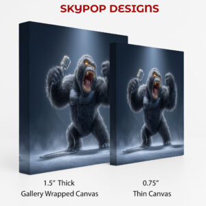 Gorilla Rock and Roll Art