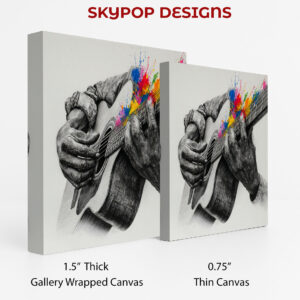 Guitar Riff Splatter Art