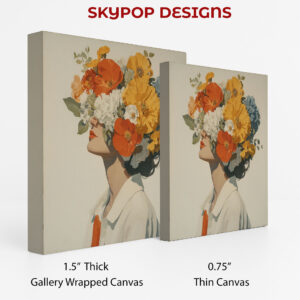 Floral Crown Woman Art