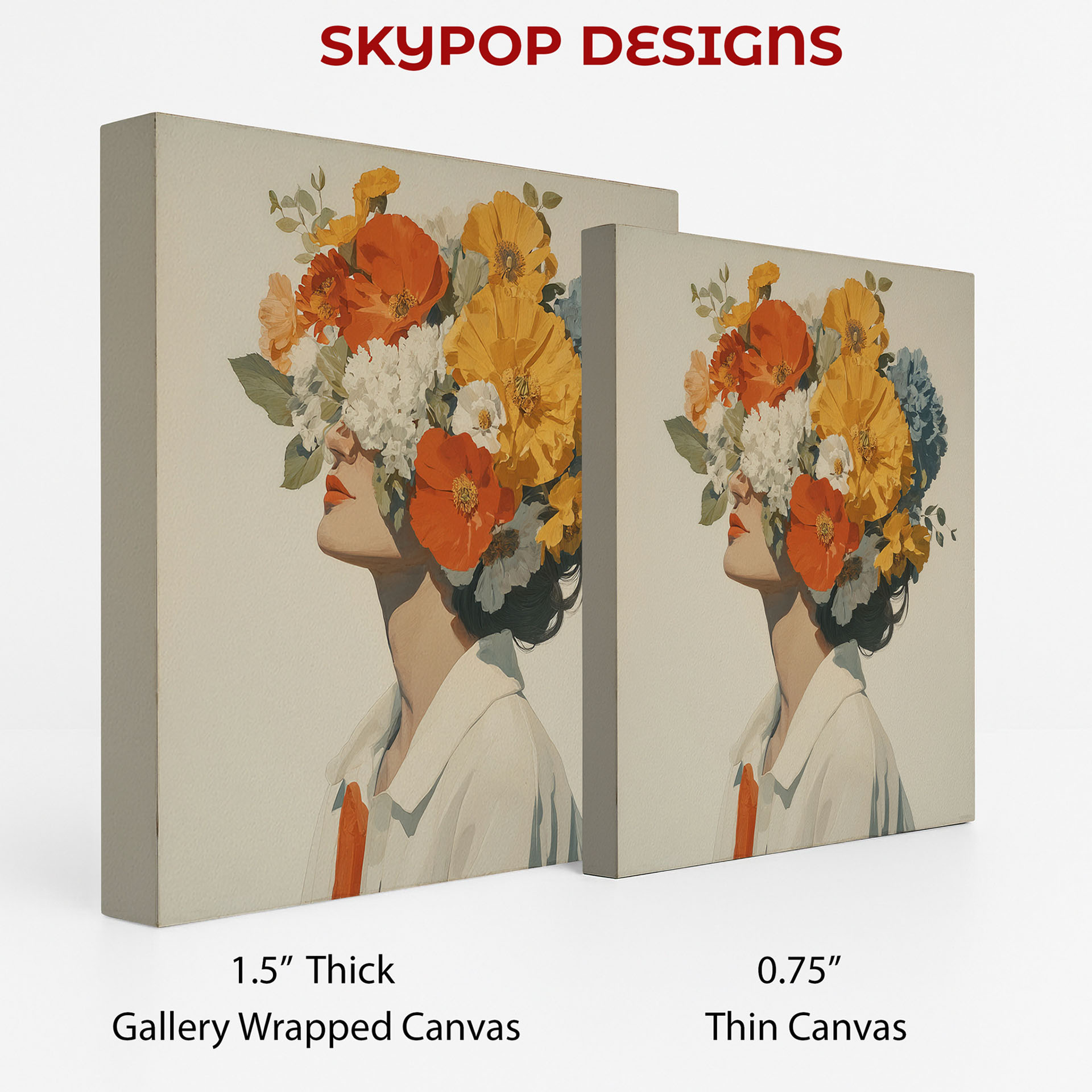 2.jpg Floral Crown Woman Art