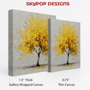 Golden Autumn Tree Art