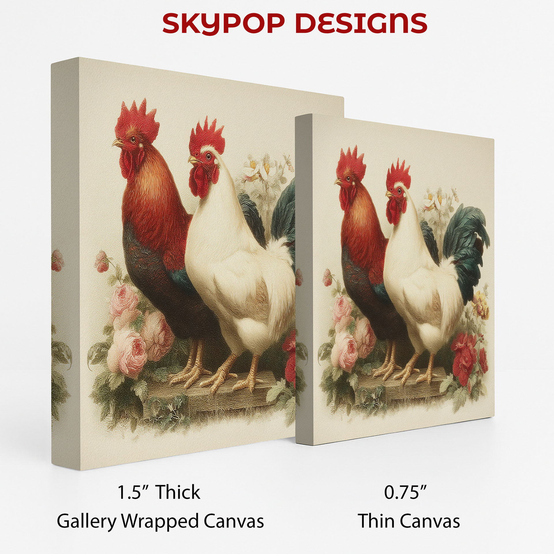 2.jpg Rooster and Roses Art