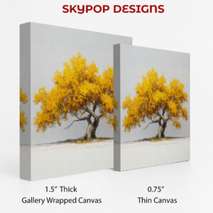 Golden Autumn Tree Art