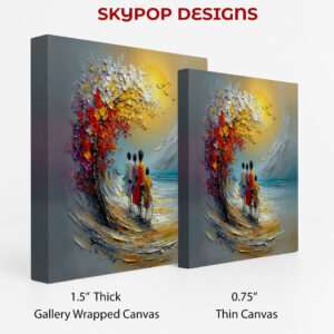 Family Bicycle Ride Art