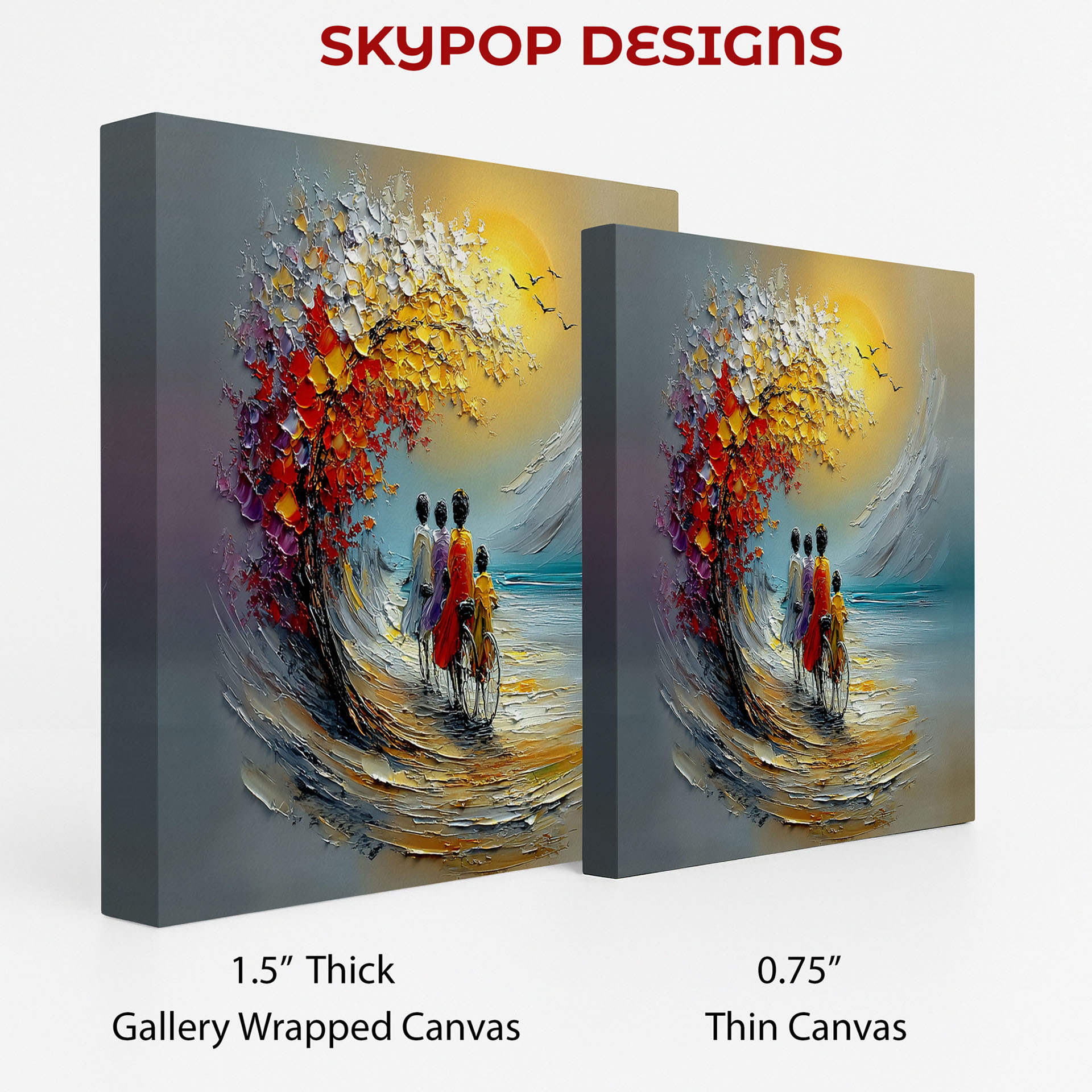 2.jpg Family Bicycle Ride Art