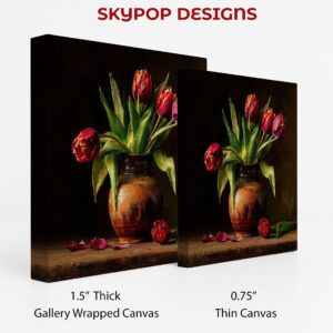 Rustic Tulips Still Life Art