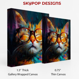 Cat With Glasses Art