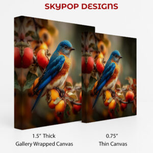 Bluebird Persimmon Art