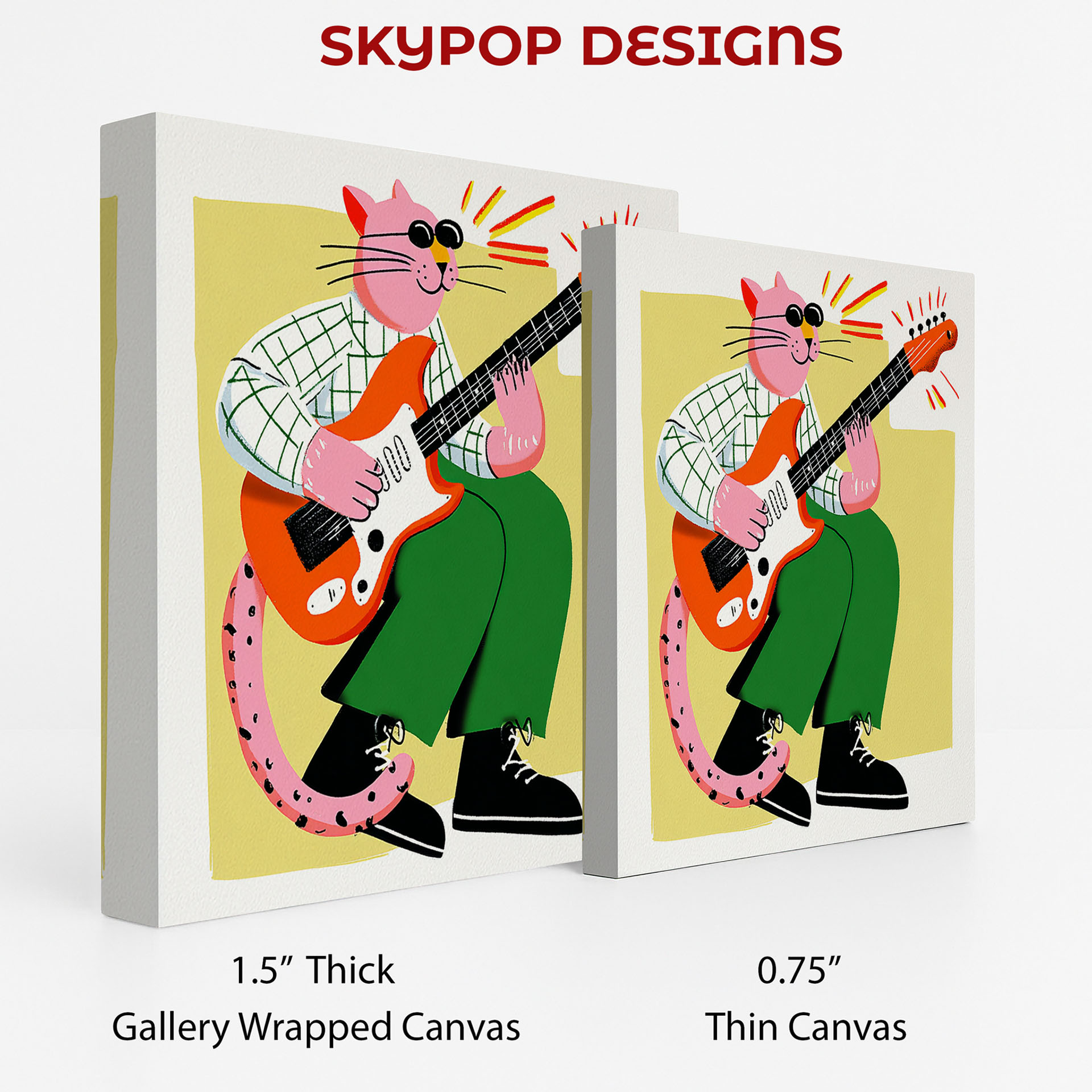 2.jpg Cat Guitarist Art