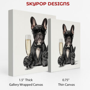 French Bulldog Cheers Art