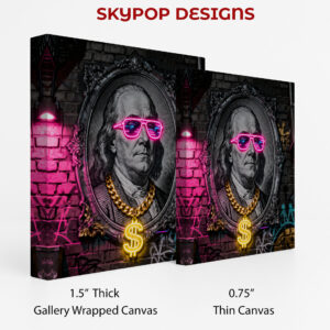 Benjamin Franklin Drip Art