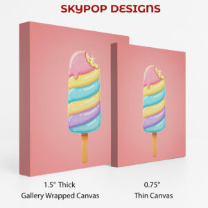 Rainbow Swirl Ice Cream Art