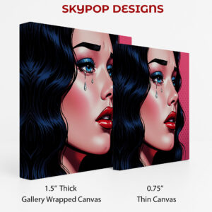 Pop Art Tears Woman Art