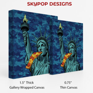 Statue of Liberty Pizza Art