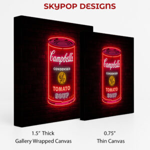 Campbell's Soup Can Neon Art