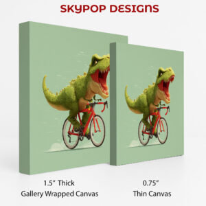 Dinosaur Cycling Fun Art