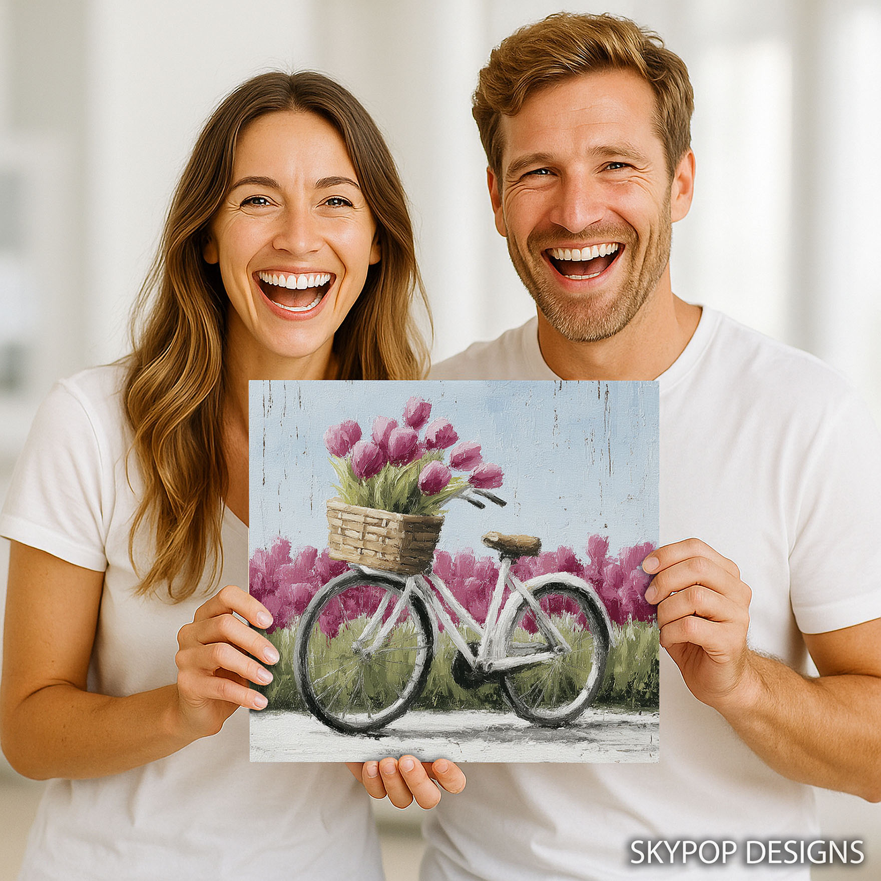 3.jpg Bicycle With Tulips Art