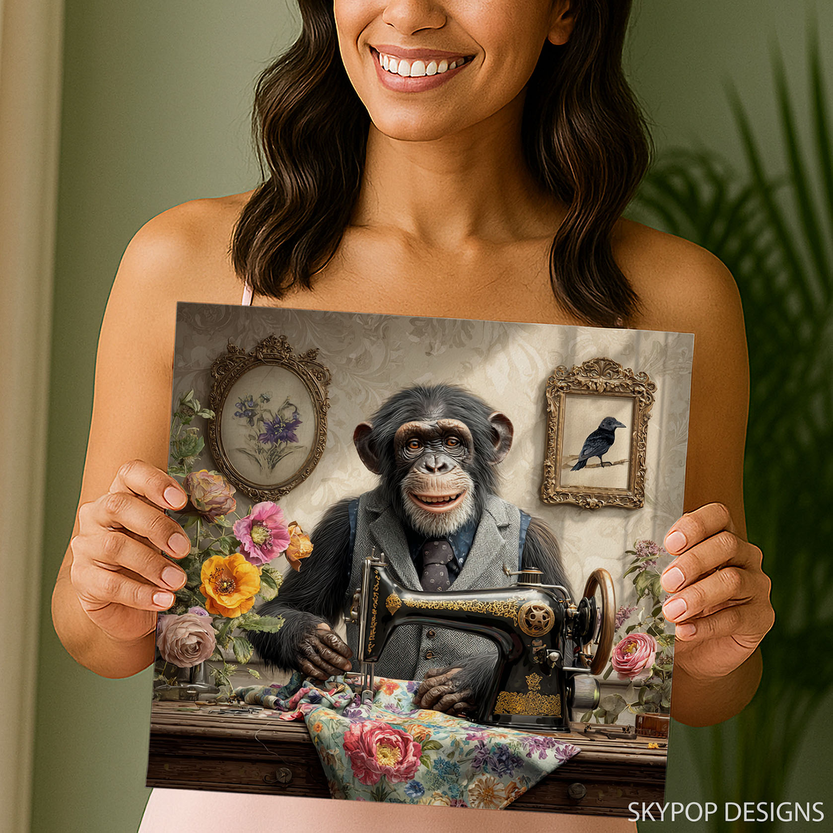 3.jpg Chimpanzee Tailor Art