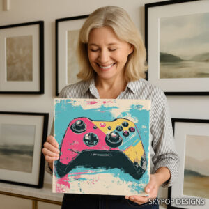 Retro Game Controller Art