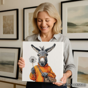 Donkey Dandelion Art