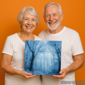 Frosted Forest Path Art