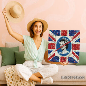 God Save The Queen Collage Art