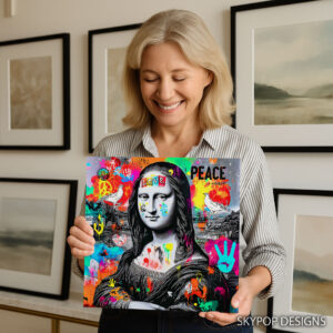 Mona Lisa Peace Love Art