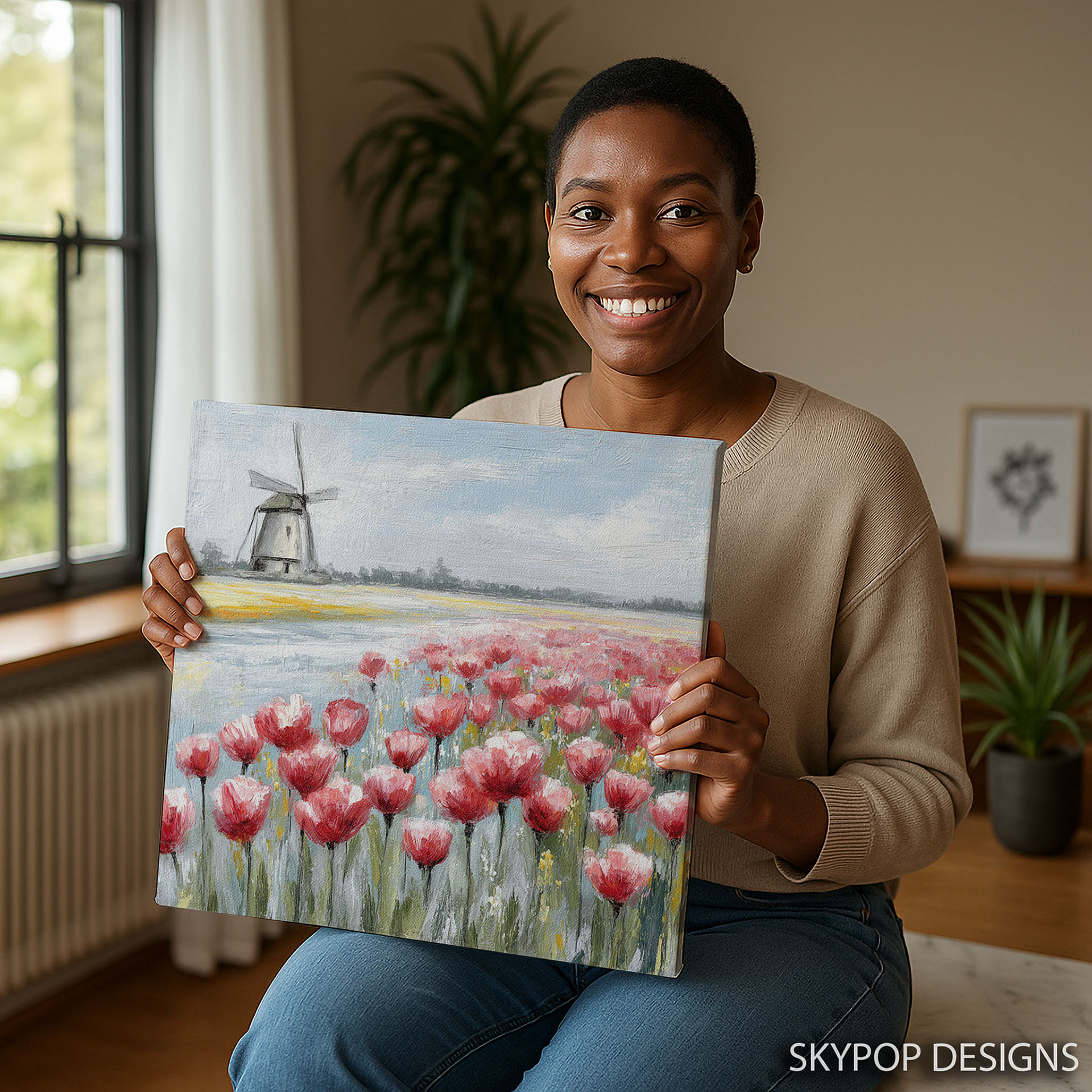 3.jpg Poppy Field Windmill Art