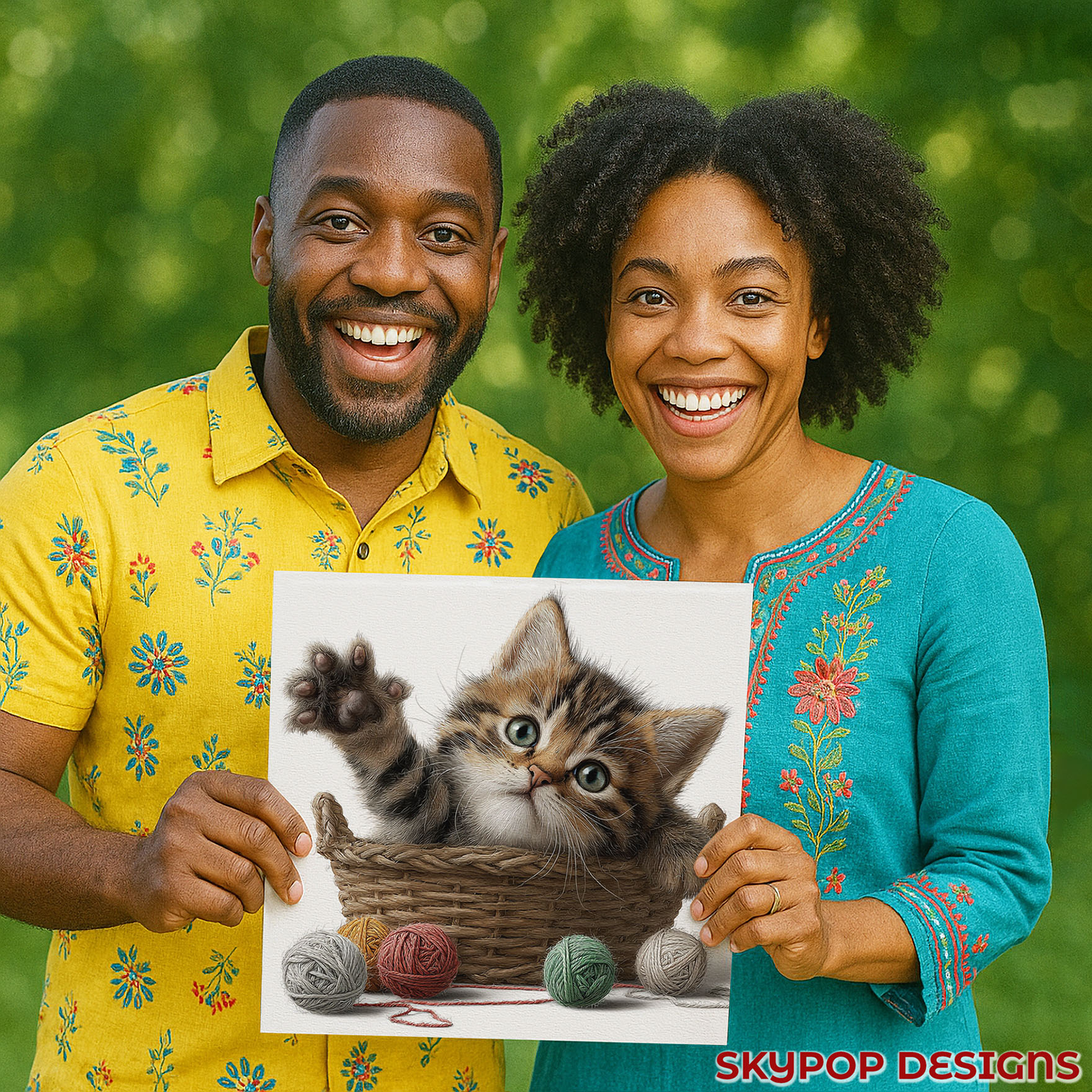 3.jpg Kitten in Basket Art