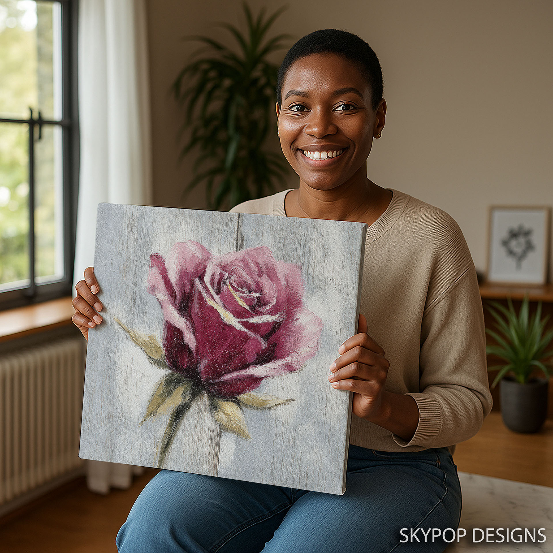 3.jpg Rose Canvas Art