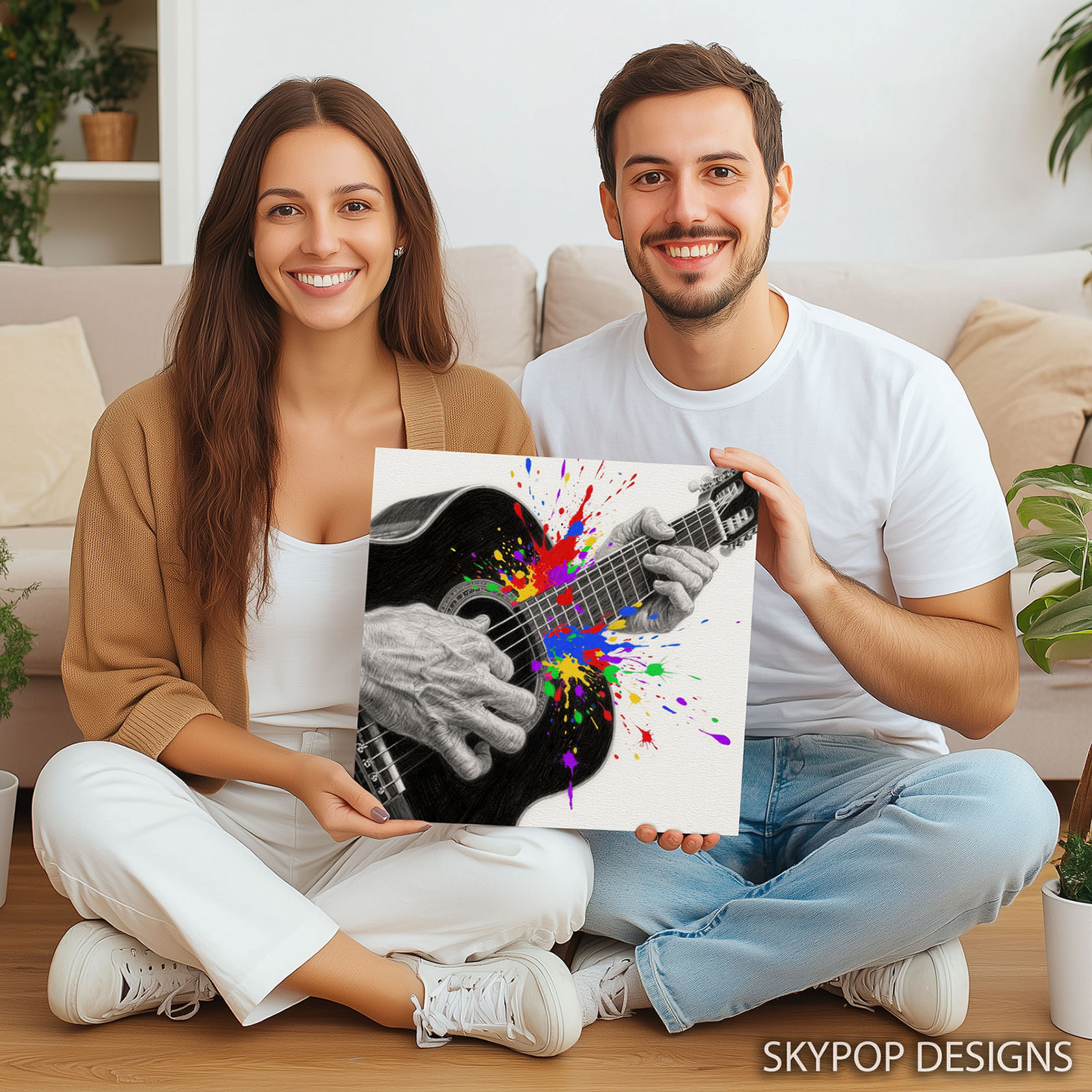 3.jpg Guitar Splash Music Art