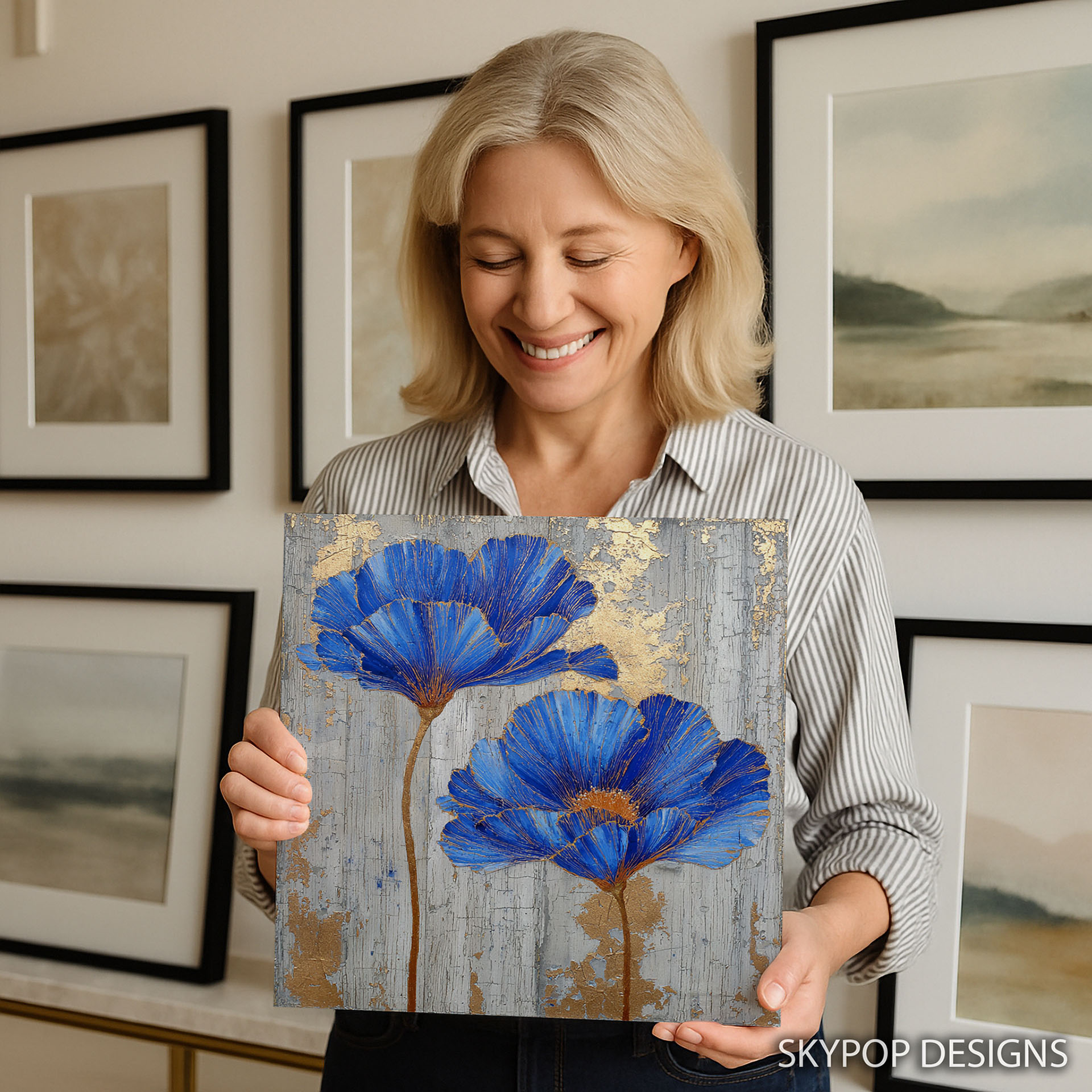 3.jpg Blue Poppy Bloom Art