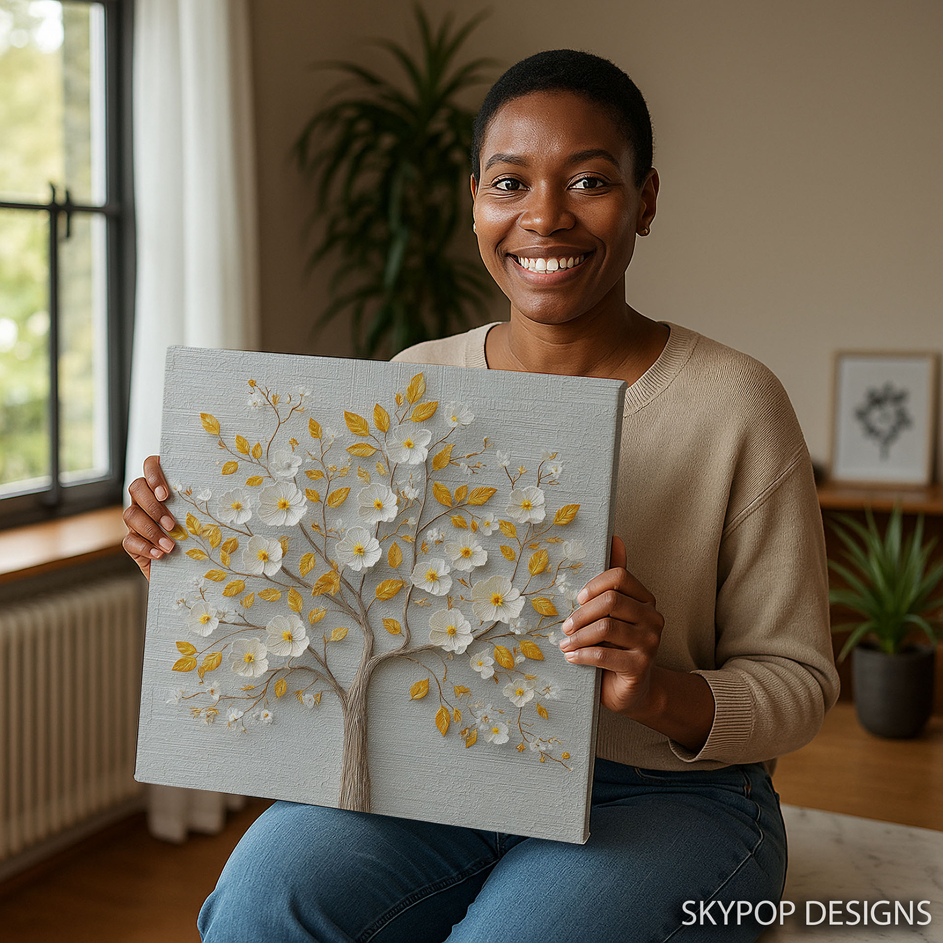 3.jpg Golden Bloom Tree Art