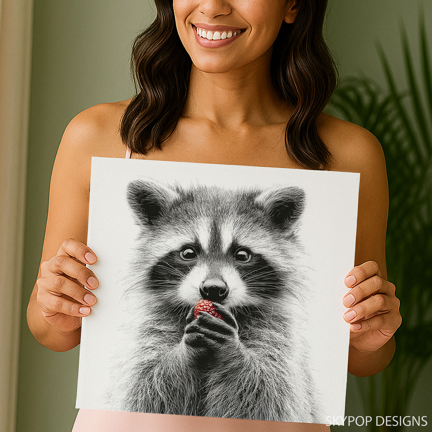3.jpg Raccoon Berry Treat Art