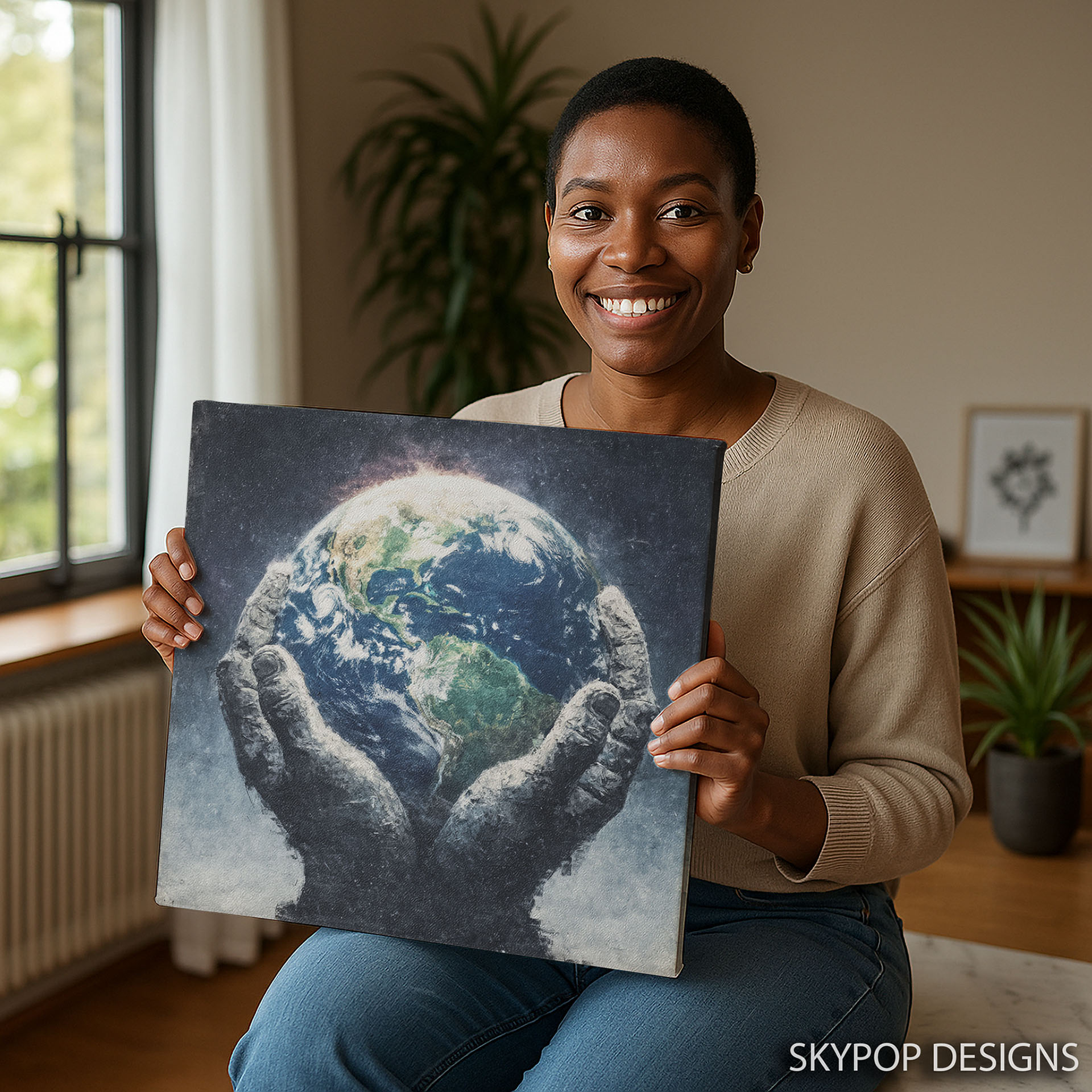 3.jpg Earth in Hands Wall Art