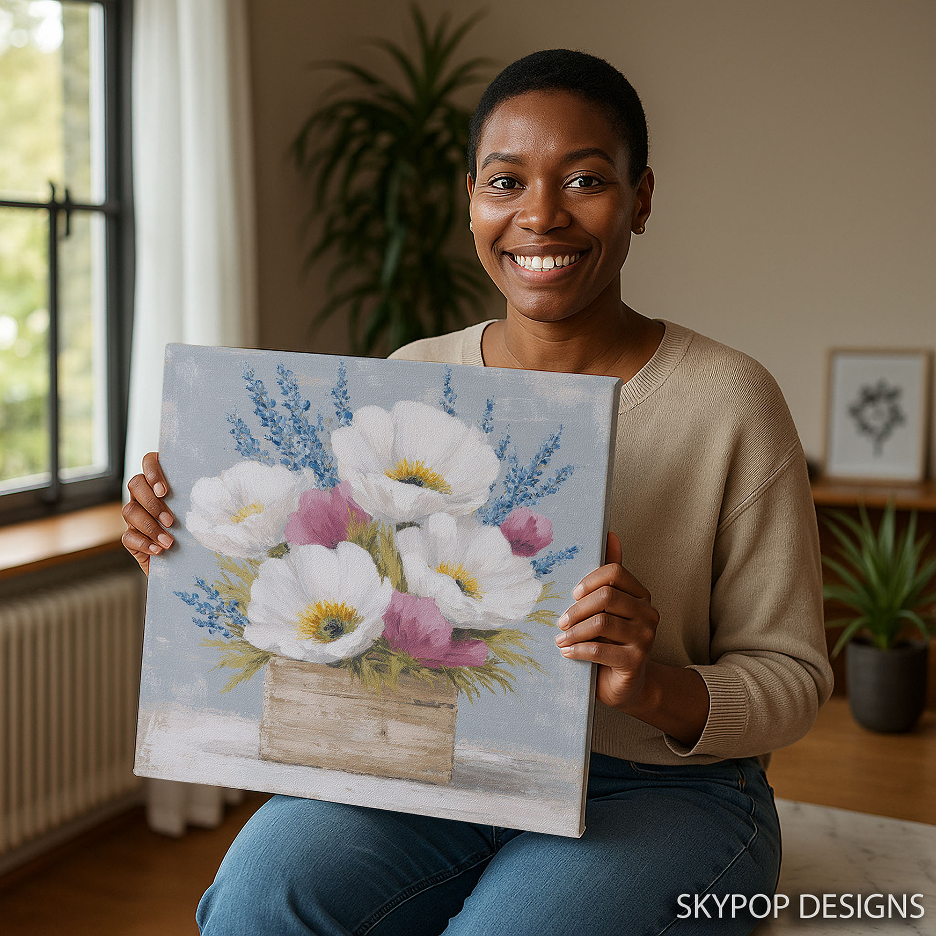 3.jpg Poppy Lavender Arrangement Art