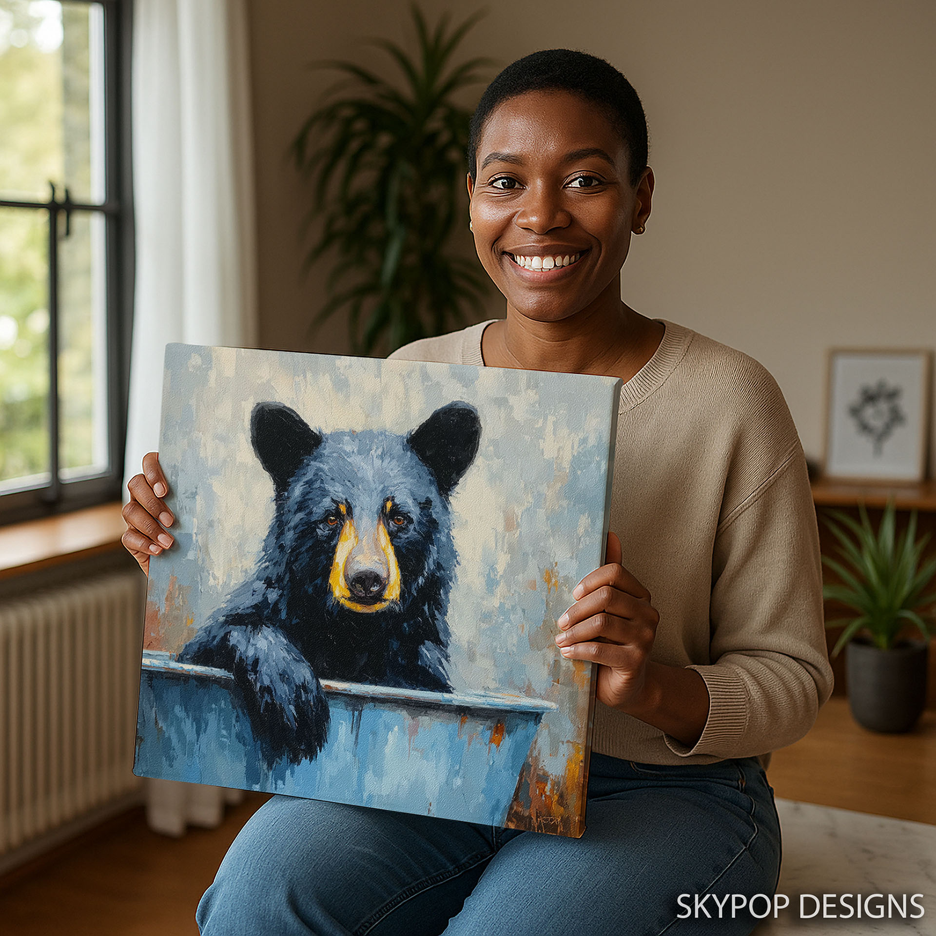 3.jpg Bear Bath Time Art