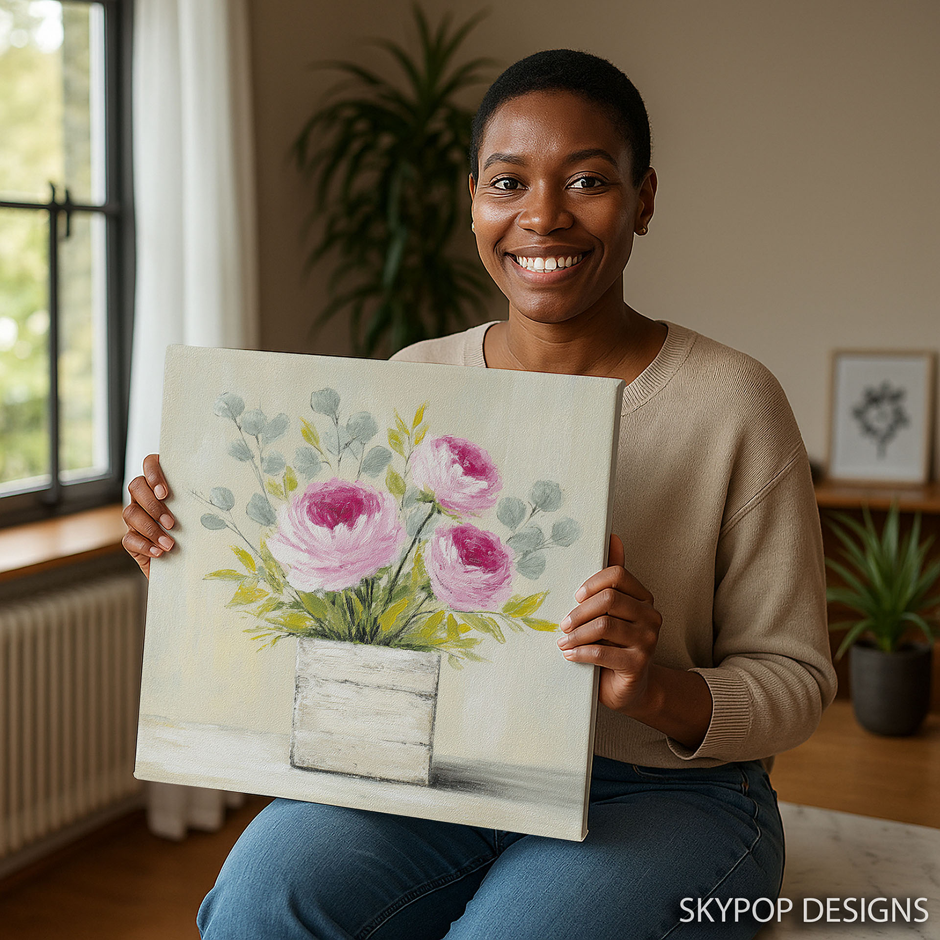 3.jpg Pink Peony Bouquet Art