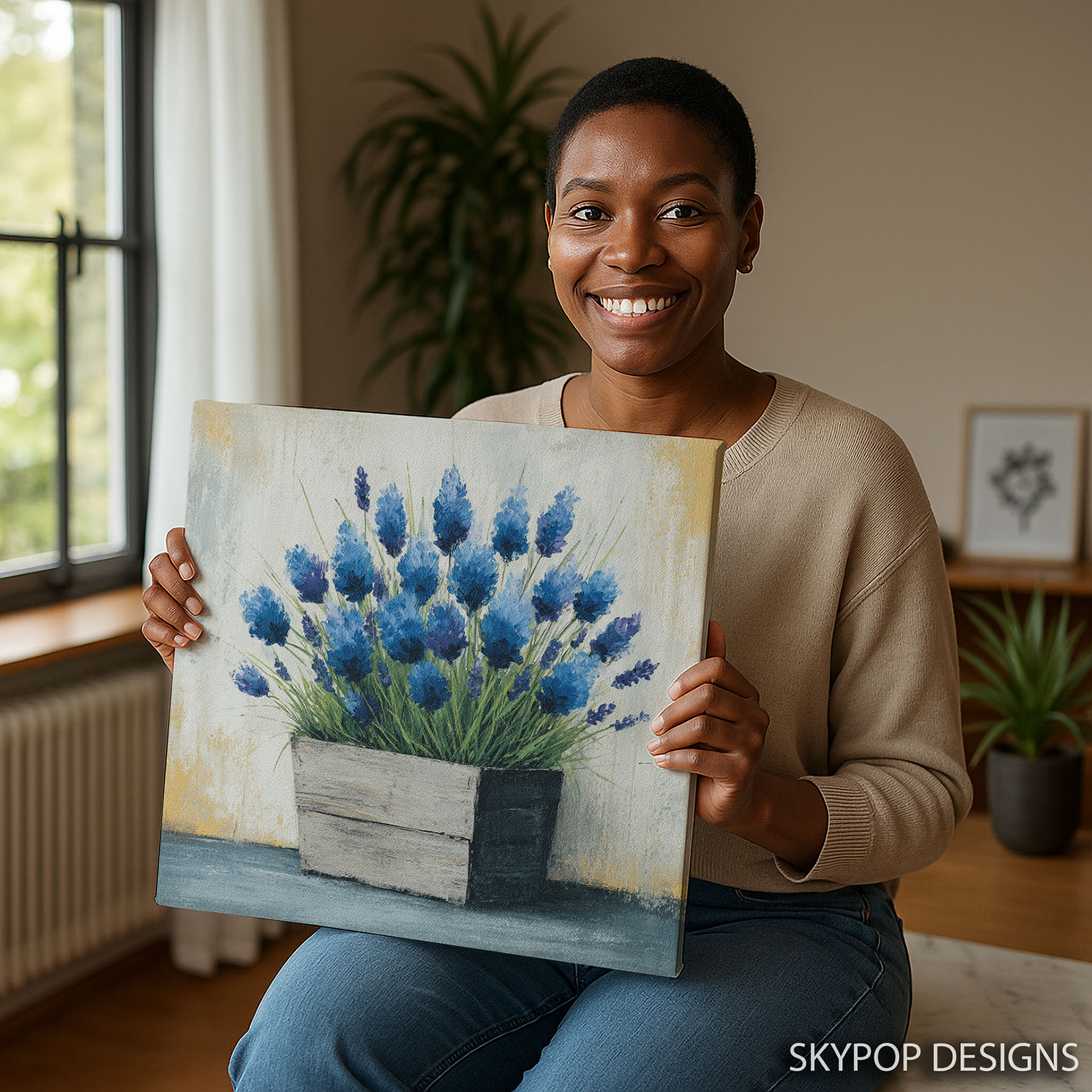 3.jpg Lavender Pot Art