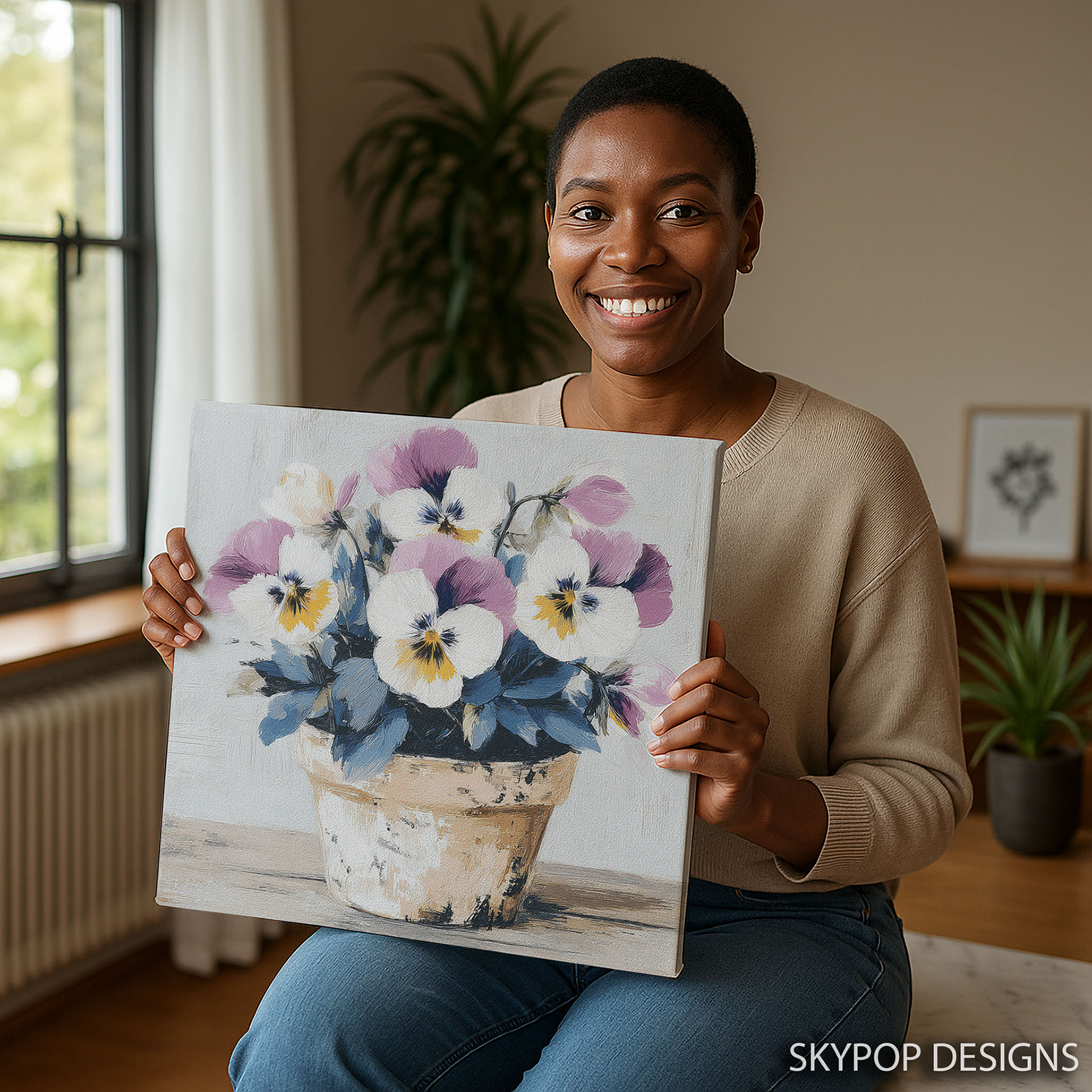 3.jpg Pansy Pot Garden Art