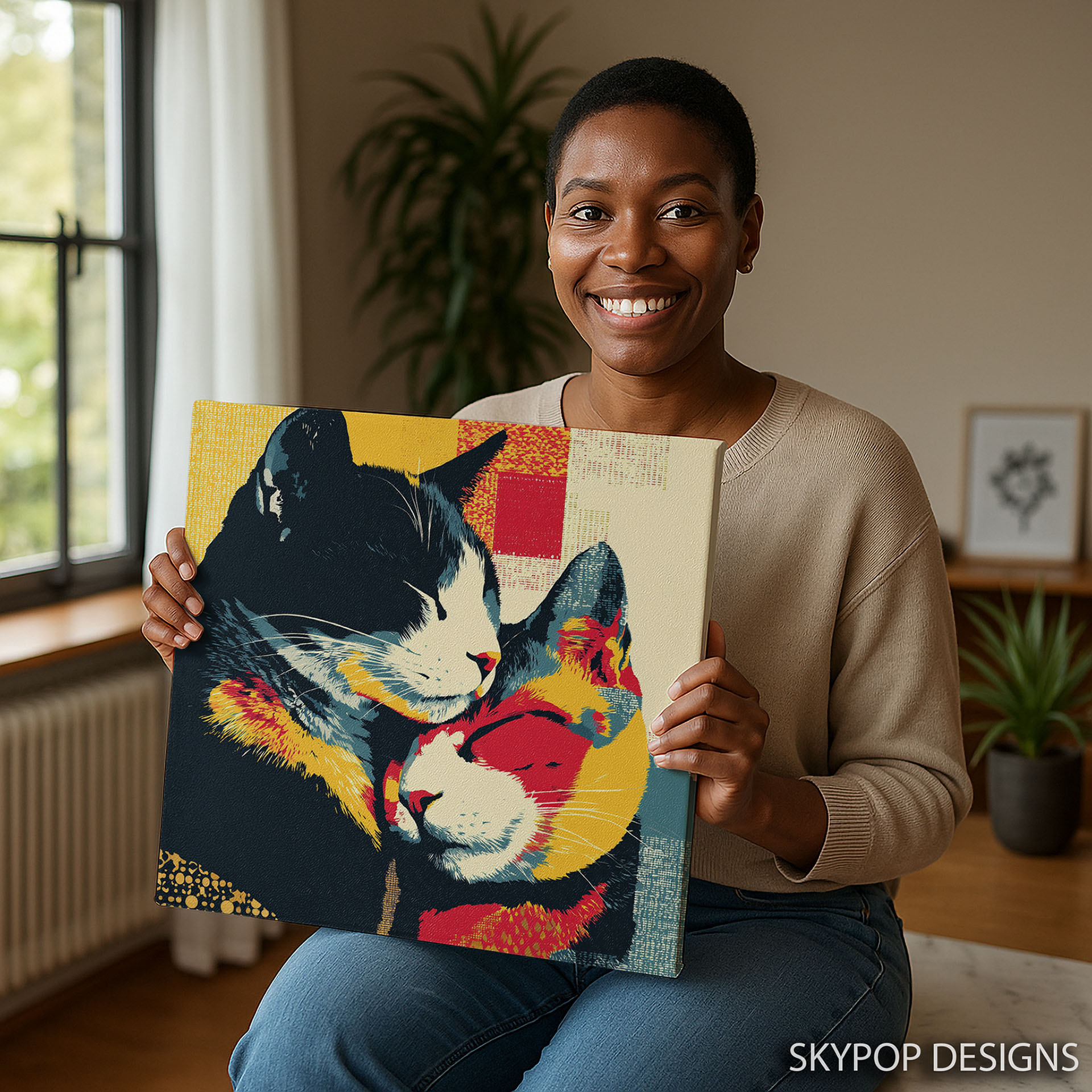 3.jpg Cat Embrace Art