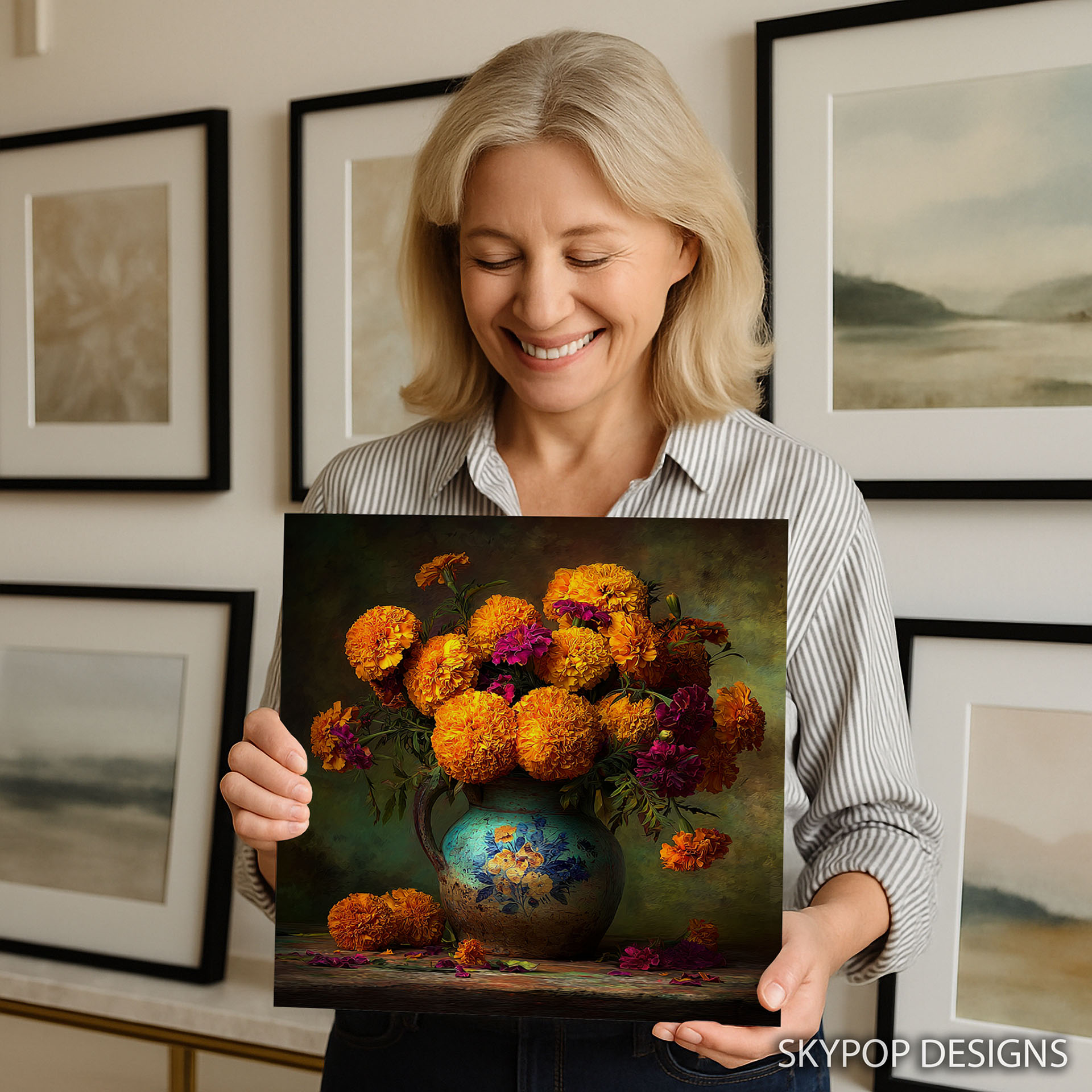 3.jpg Marigold Bouquet Art