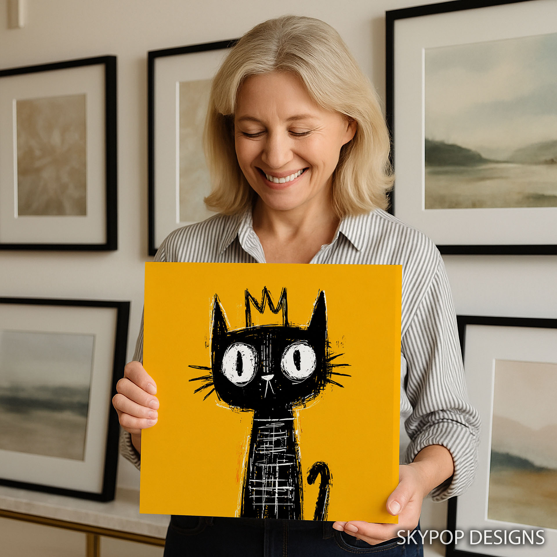 3.jpg Royal Black Cat Art